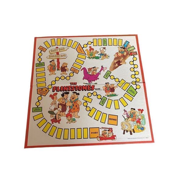 The Flintstones, Milton Bradley 1980s retro board game ￼ - Picture 2 of 5